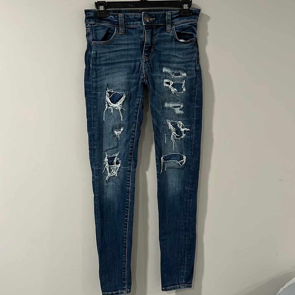 Skinny jeans dark denim